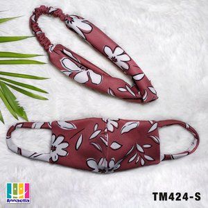 Annaella Headband / Turban & Face Mask Set, TM424S